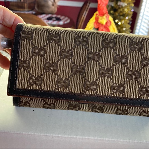 Gucci Authentic made in Italy Supreme Canvas Continental Long Wallet - Picture 7 of 10
